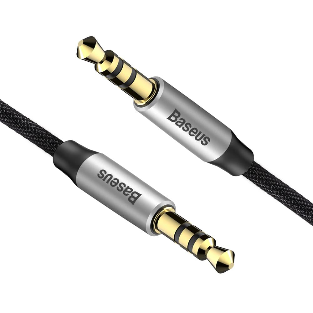 Baseus cable audio Yiven M30 jack 3,5 mm - jack 3,5 mm 1,0 m silver-black