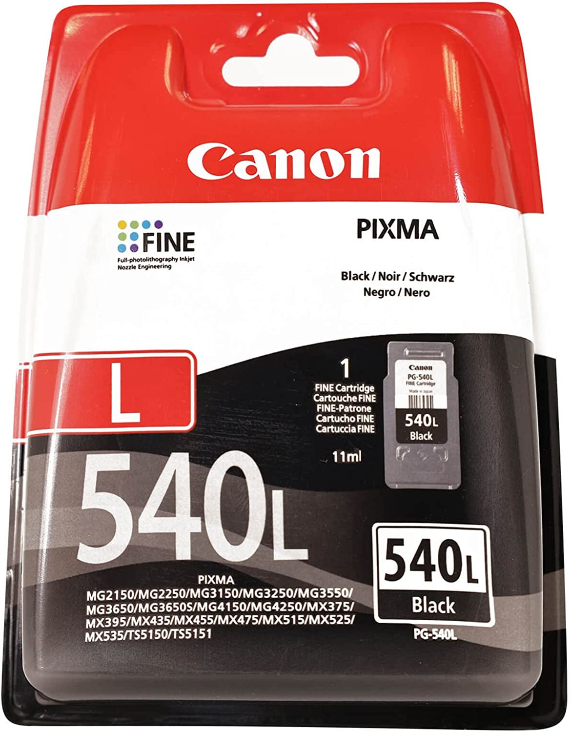 PG-540L Sort blæk Canon