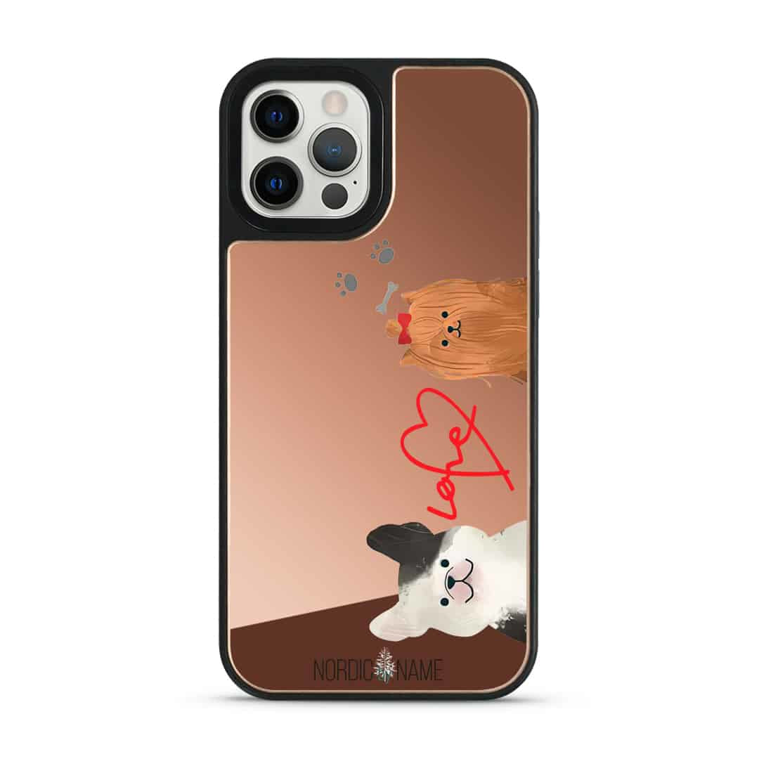 iPhone 12 Pro Max Cover Hund Hjerte