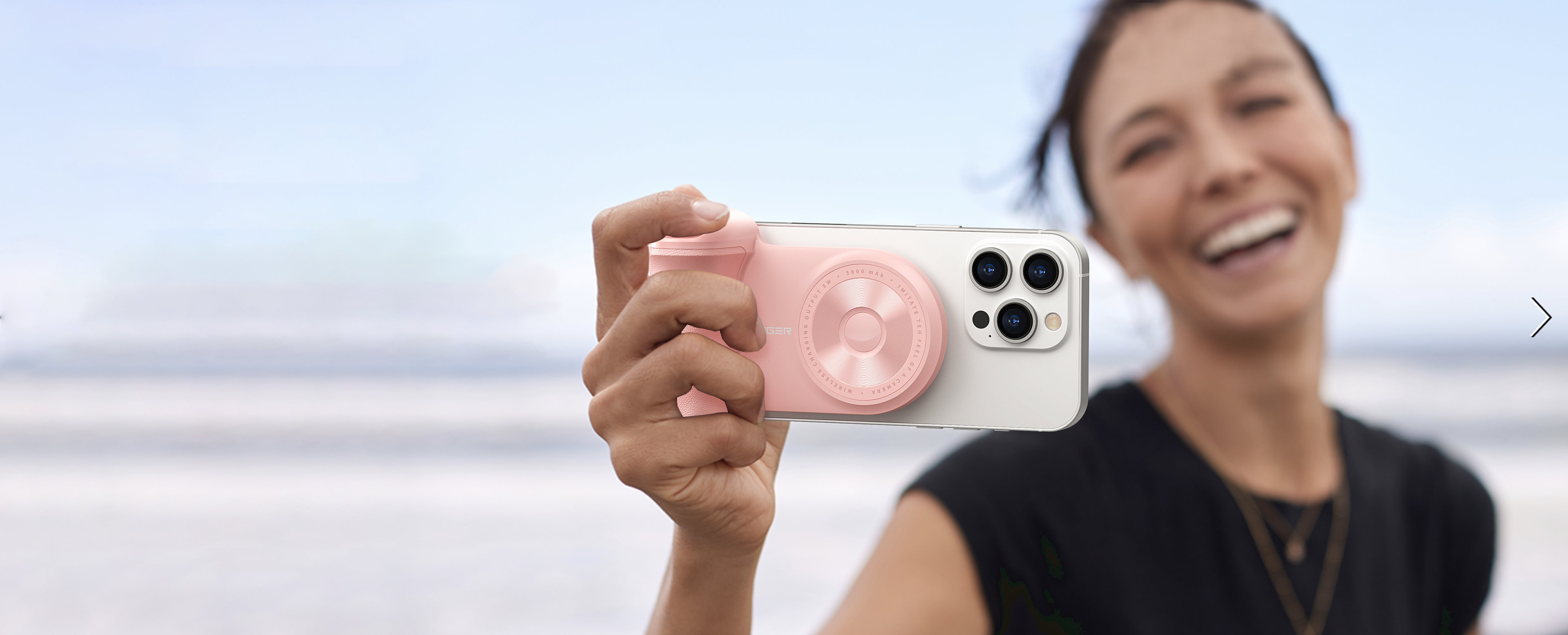 Magnetic Wireless 5000 mAh Snapcam Powerbank