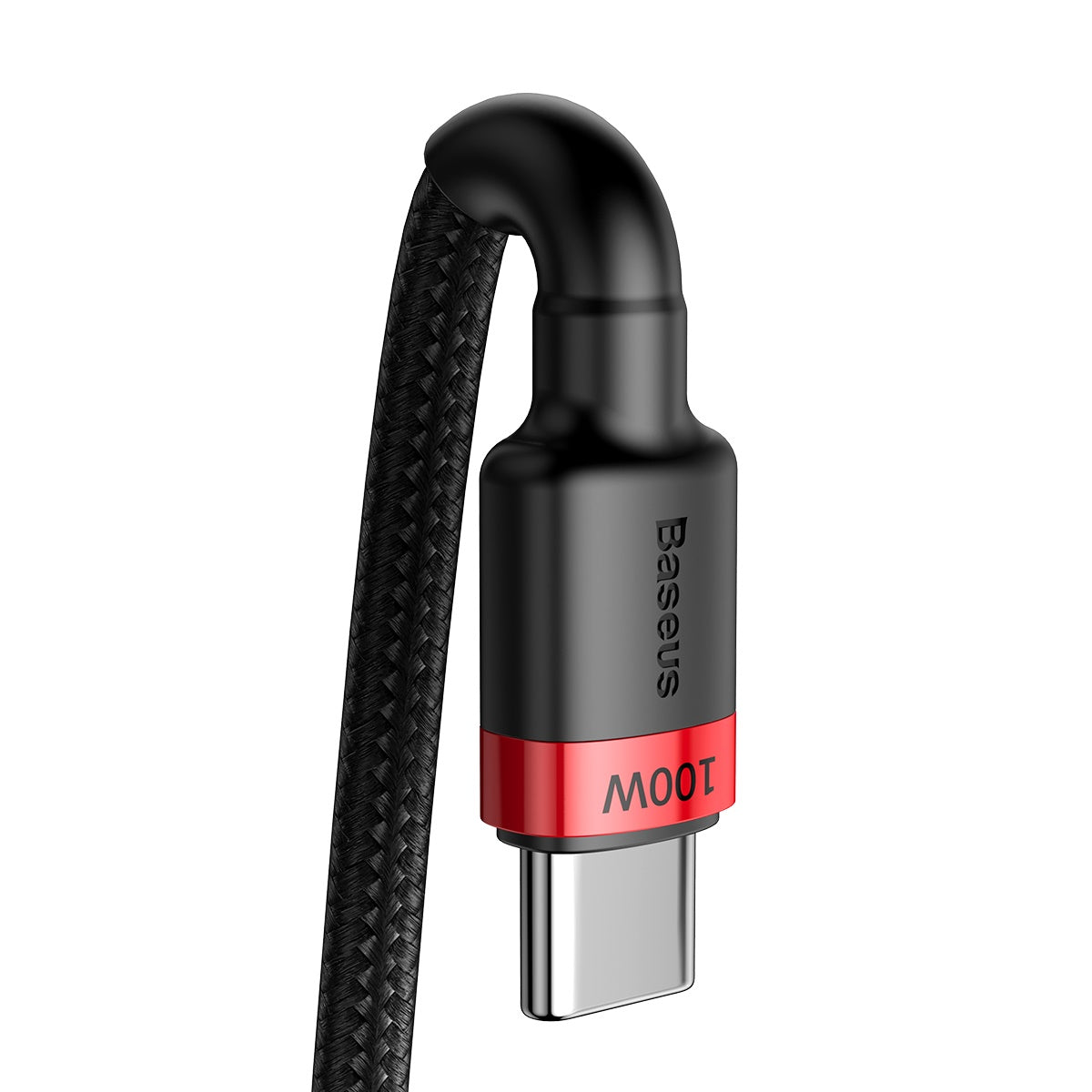 BASEUS USB Cable - Cafule CATKLF-AL91 Type-C - Type-C 2M 100W 5A black-red