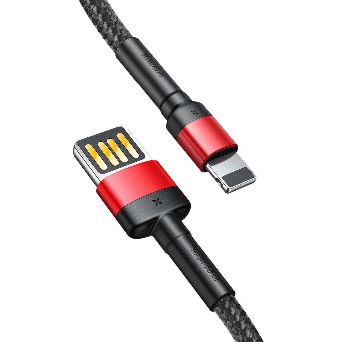 BASEUS USB Cable - Cafule CATKLF-AL91 Type-C - Type-C 2M 100W 5A black-red