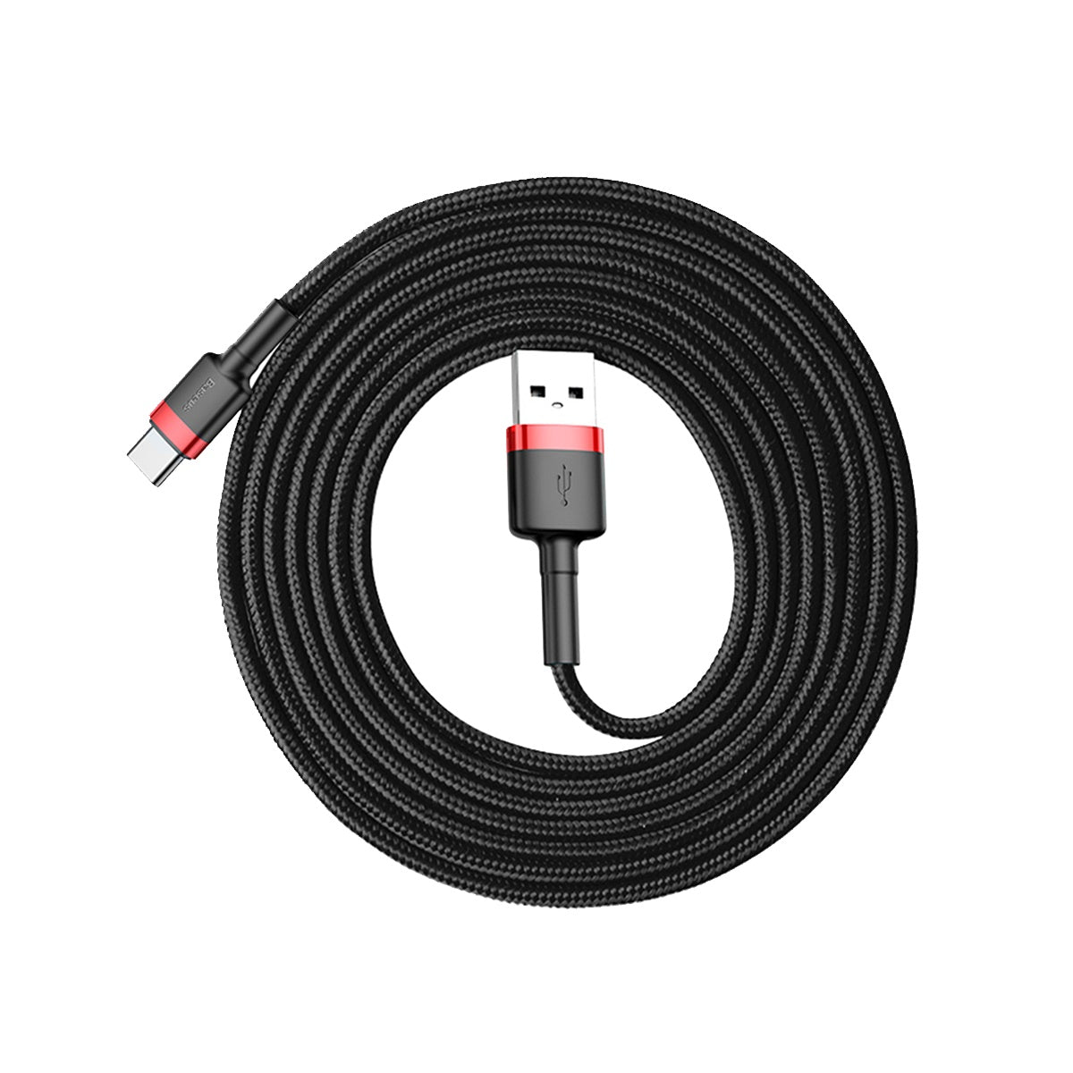 BASEUS Cable - Cafule CATKLF-C91 - USB - USB Type C 2M 2A black-red