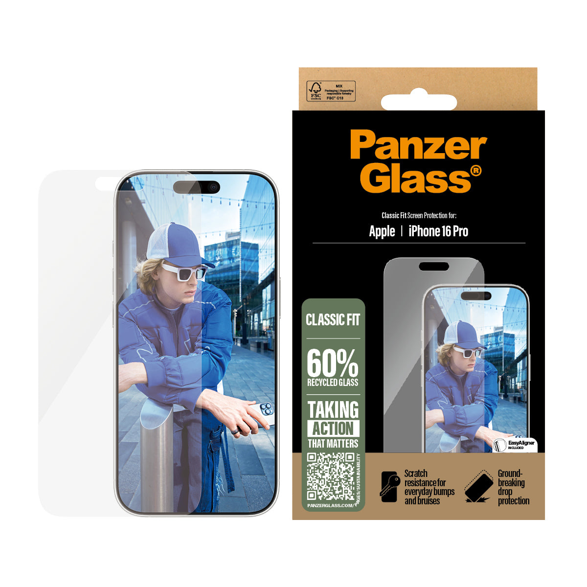 PanzerGlass iPhone 16pro CF - billede 2