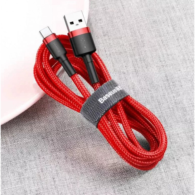 Kabel USBA/USBC 1m RD/BK - billede 4