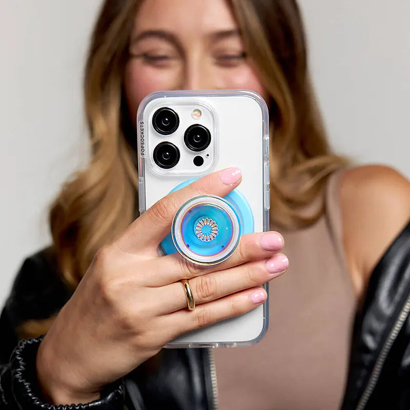 POPSOCKETS PopGrip for Magsafe Opalescent Blue - billede 4