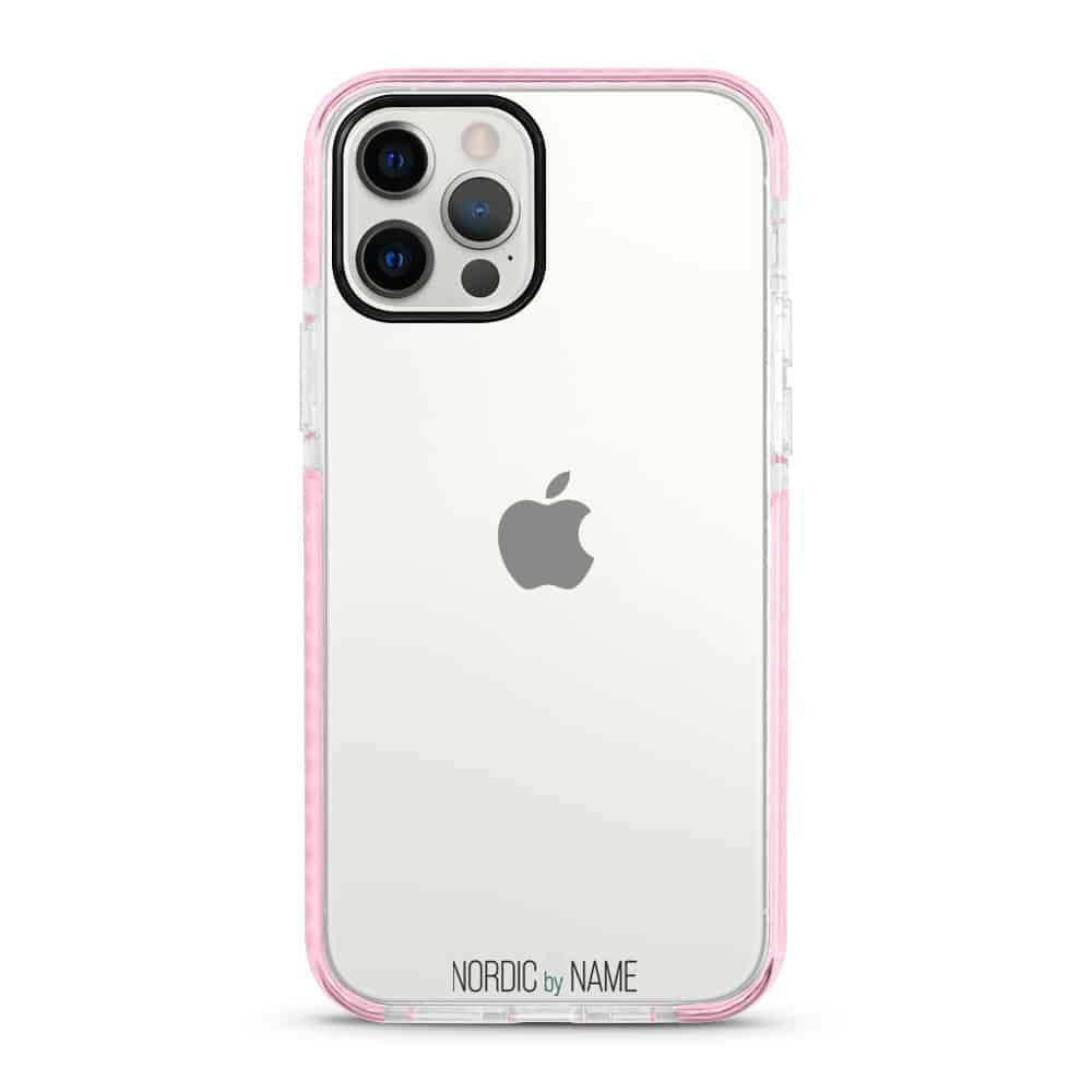iPhone 12 / 12 Pro Cover – Transparent/Pink
