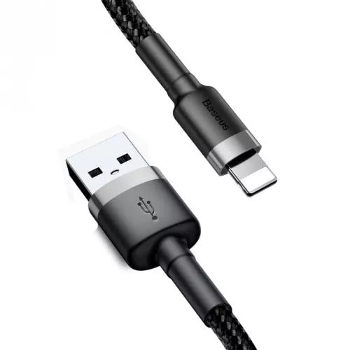 Kabel USBA/Lightning .5m GR/BK - billede 5