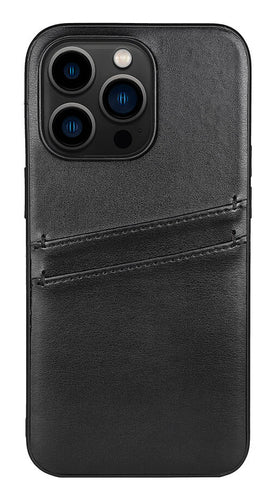 iPhone 14 Pro Læder Cover med kortholder 2 6 1 – Sort – Buffalo