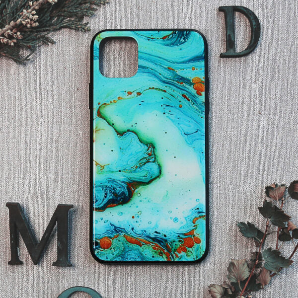 iPhone 11 Pro Cover Marmor Turkis