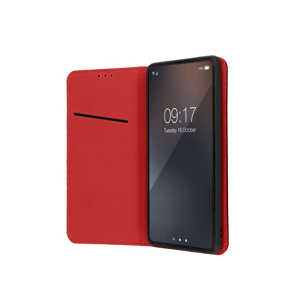 iPh16 Burgundy Læder Flipcover