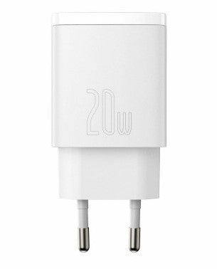220v Lader USBA+USBC 20W Hvid - billede 2