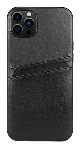 iPhone 14 Plus Læder Cover med kortholder 2 6 7 – Sort – Buffalo