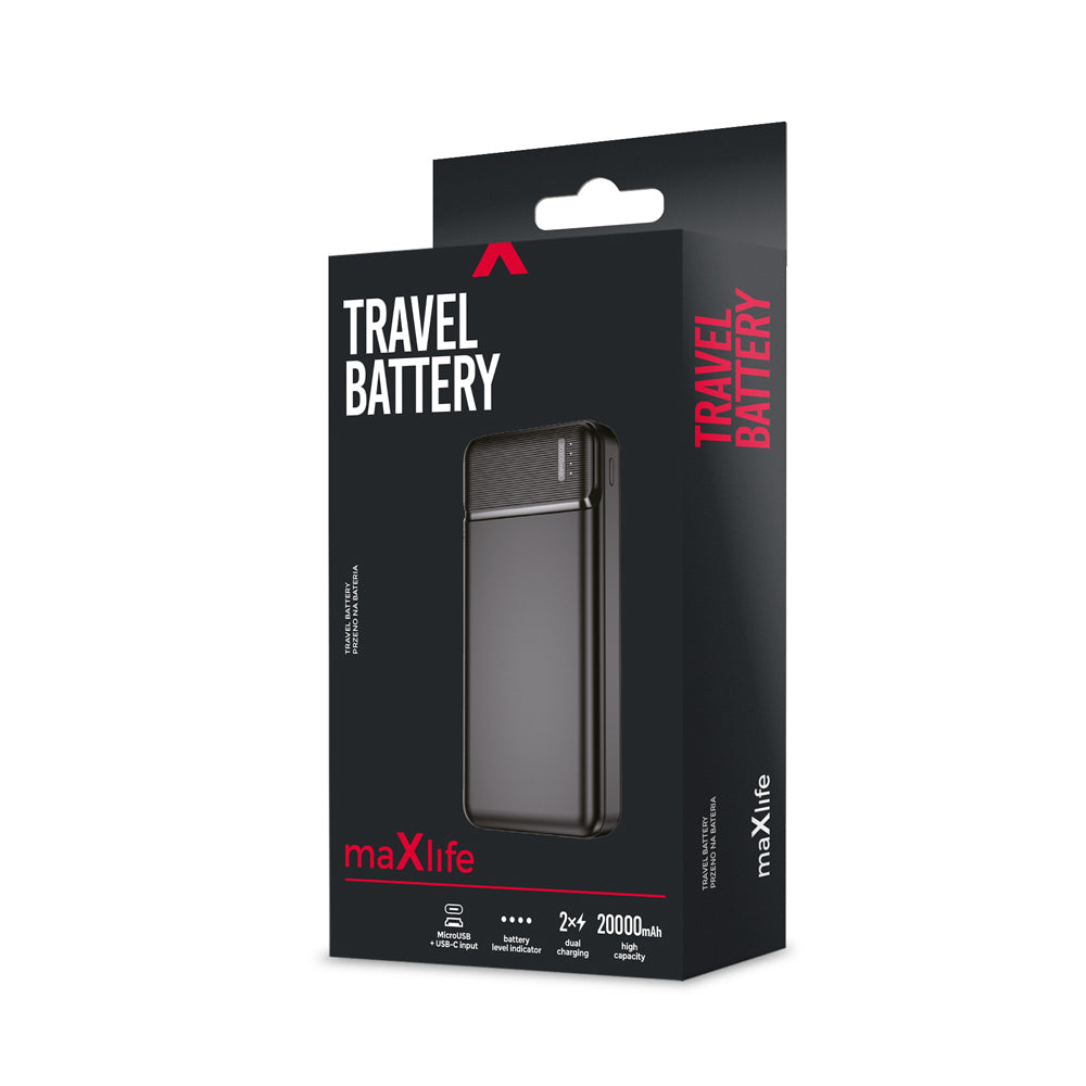 MaXlife - Powerbank 20000mAH 2,4A