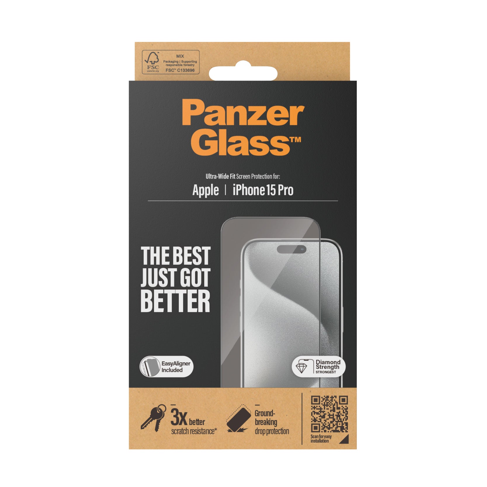 PanzerGlass iPhone 15 Pro UWF wA - billede 3