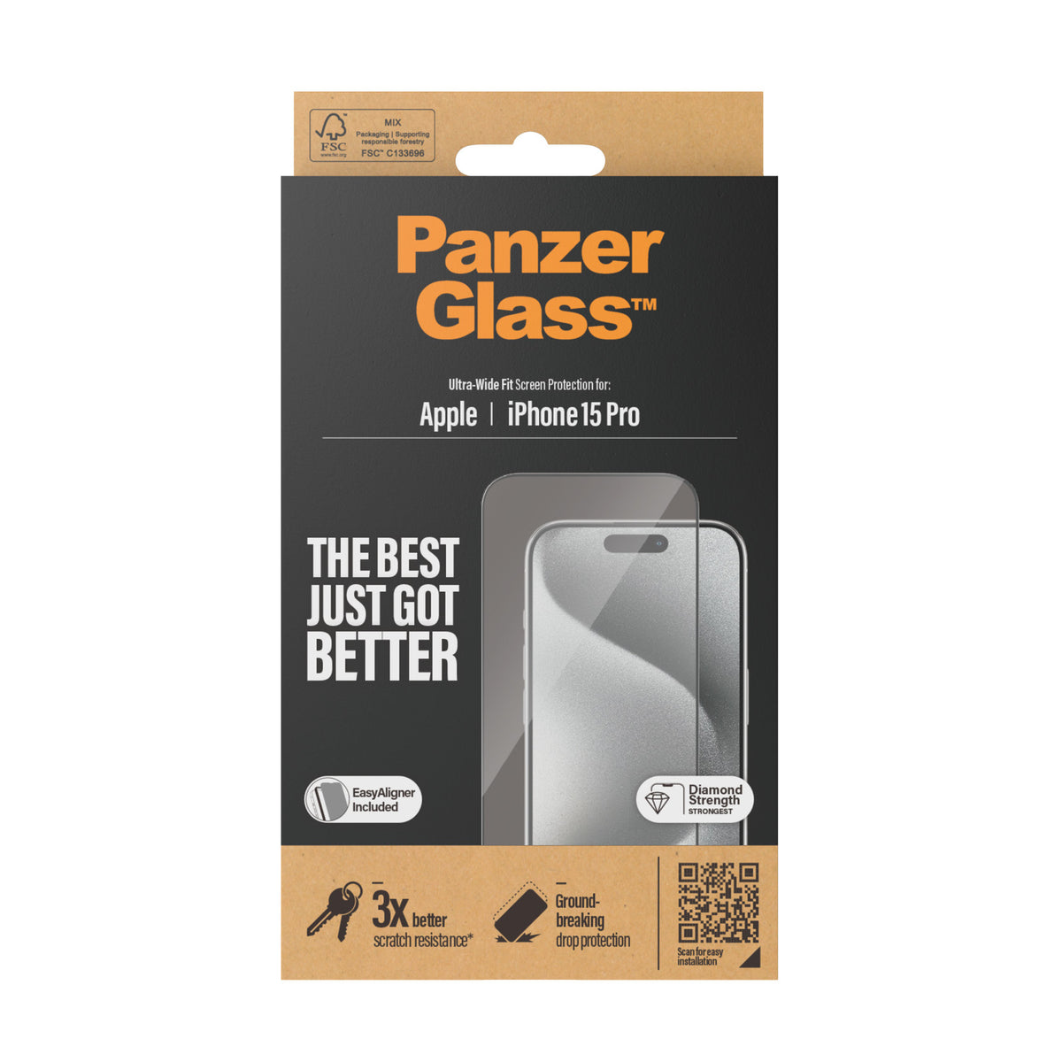 PanzerGlass iPhone 15 Pro UWF wA - billede 3