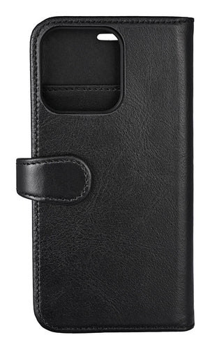 iPhone 13 Pro Læder Wallet Flip Cover – Sort – Buffalo
