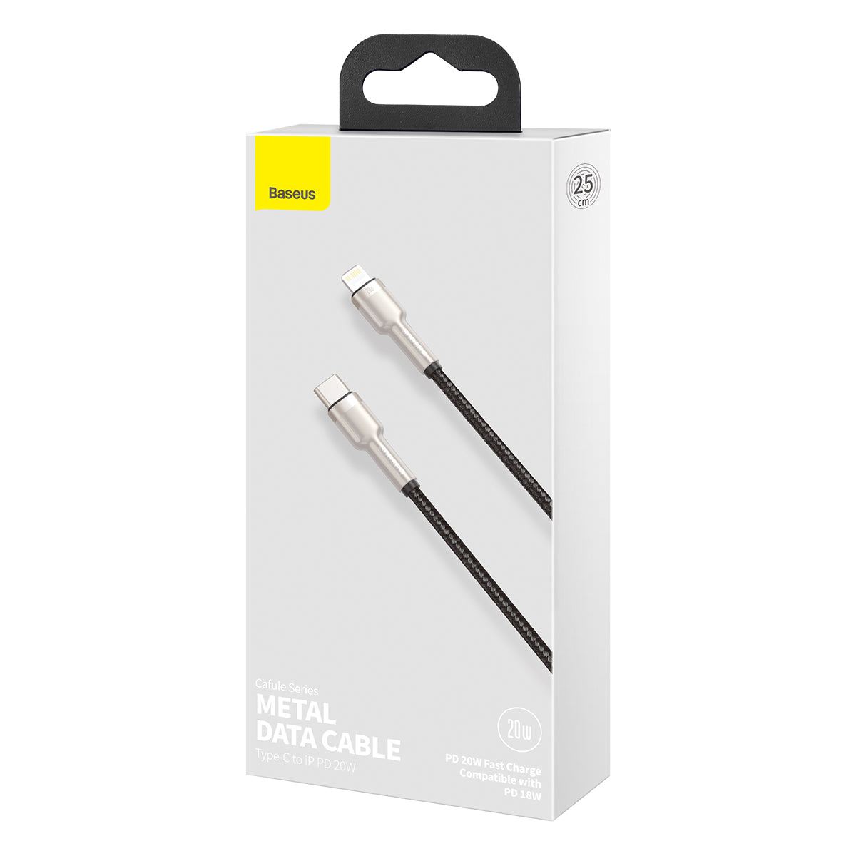 Baseus - 25cm - USB C til Lightning