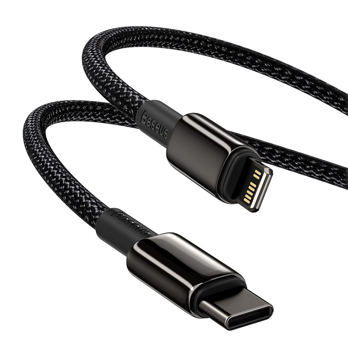 BASEUS USB Cable - Tungsten Gold CATLWJ-01 Type-C - IPHONE lightning 1M 20W black