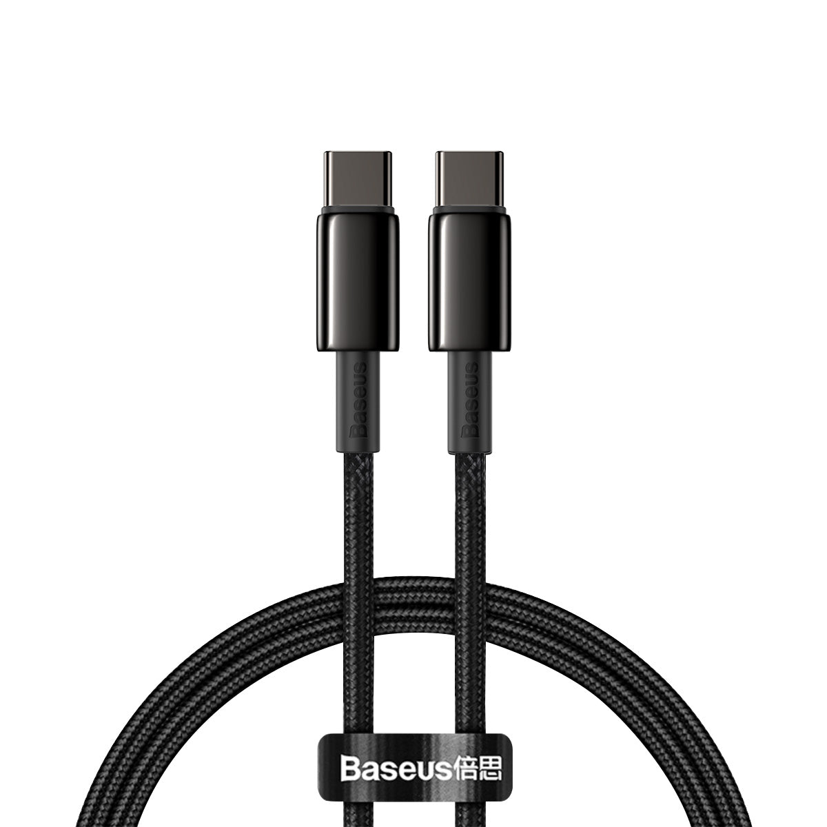 Kabel USBC/USBC 1m Sort 100W