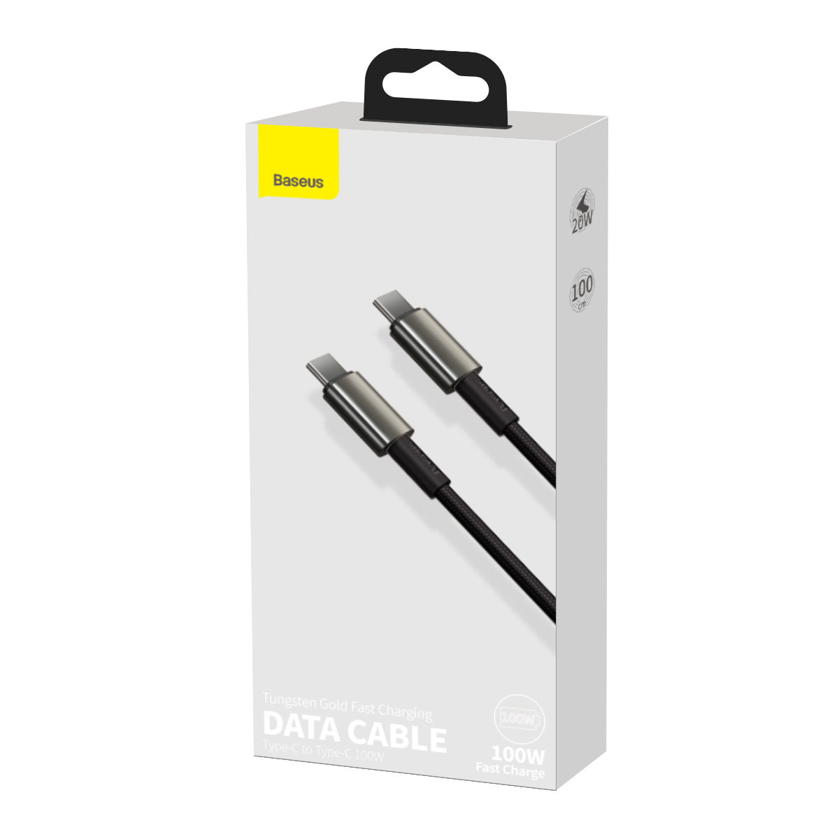 Kabel USBC/USBC 1m Sort 100W
