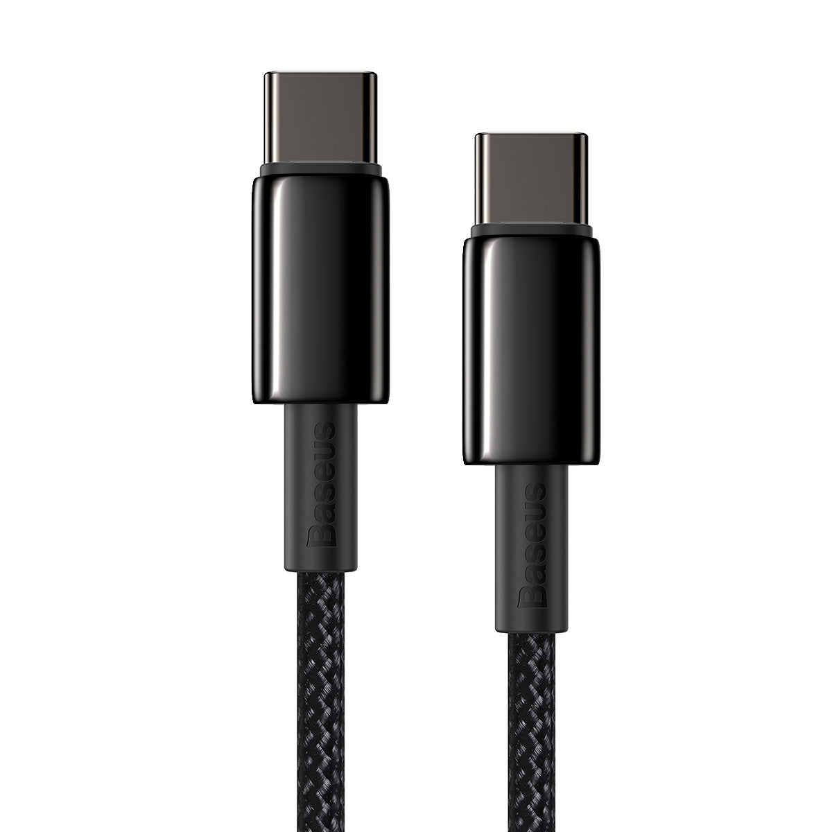 BASEUS USB Cable - Tungsten Gold CATWJ-A01 Type-C - Type-C 2M 100W 5A black
