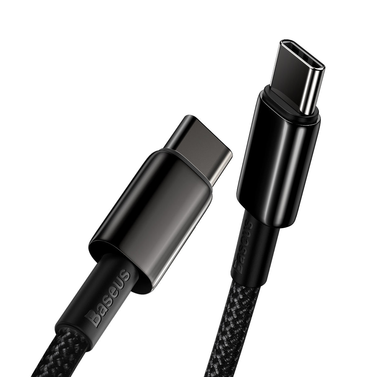 BASEUS USB Cable - Tungsten Gold CATWJ-A01 Type-C - Type-C 2M 100W 5A black