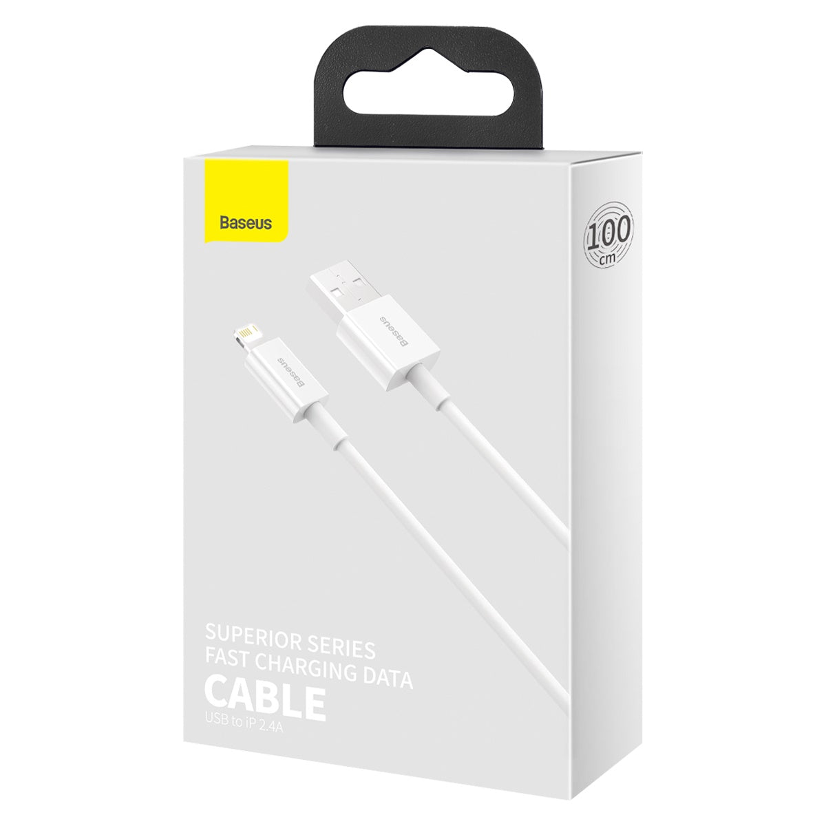 Baseus USBA Lightning 1M Hvid