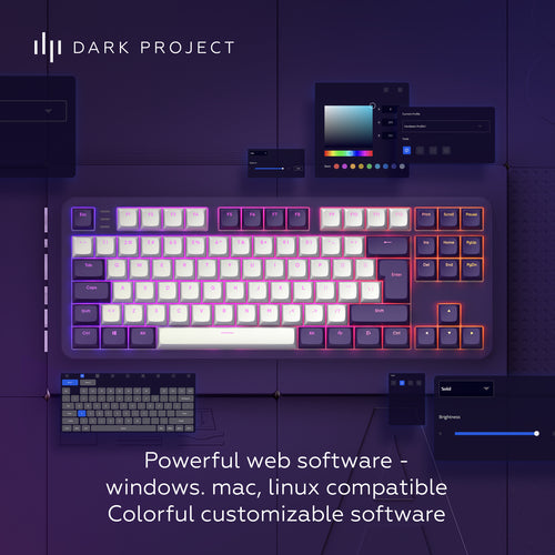 DARK PROJECT Violet/Hvid