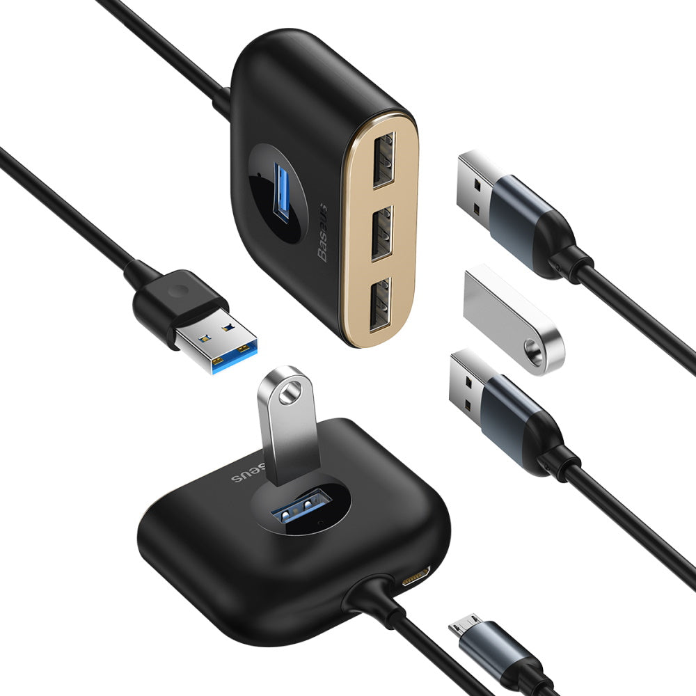 BASEUS Adapter Splitter HUB - USB3.0 - 4x USB CAHUB-AY01 black