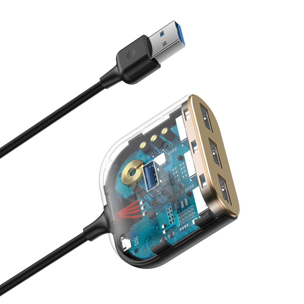 BASEUS Adapter Splitter HUB - USB3.0 - 4x USB CAHUB-AY01 black