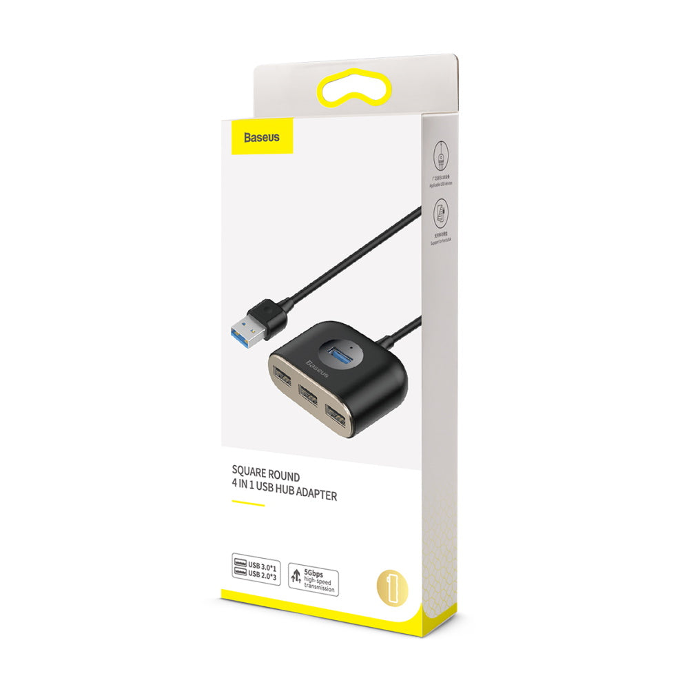 BASEUS Adapter Splitter HUB - USB3.0 - 4x USB CAHUB-AY01 black