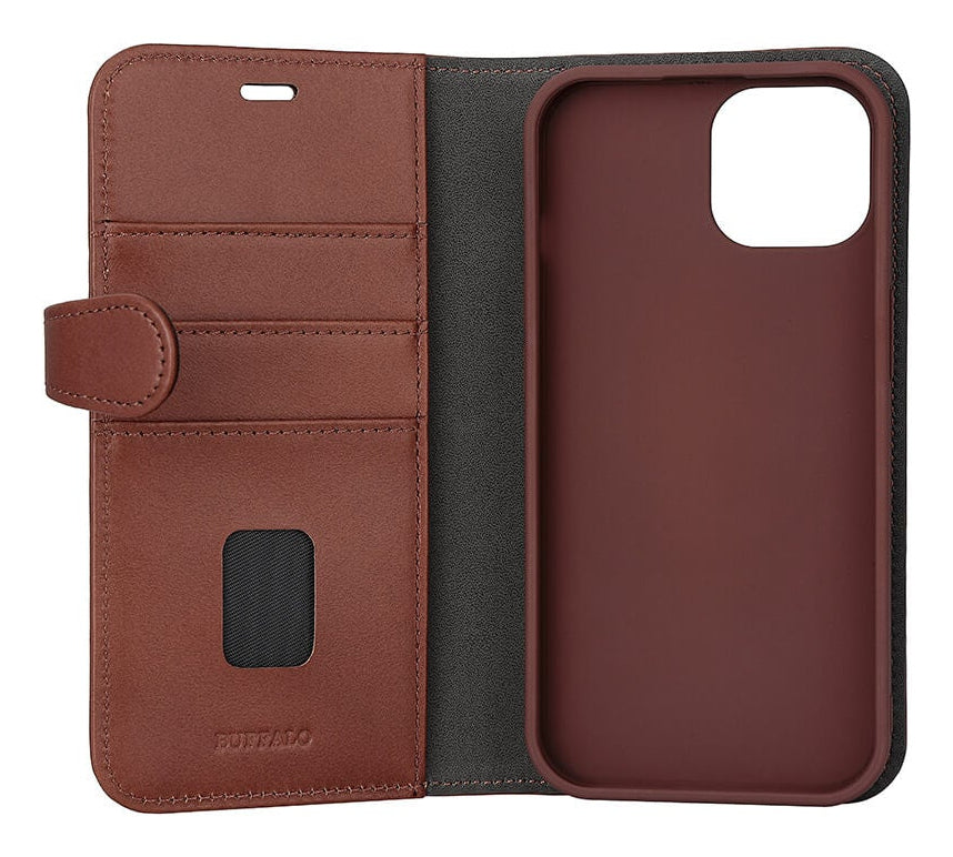 iPhone 15 Cover med kortholder 2in1 3 Magserie – Brun – Buffalo - billede 3