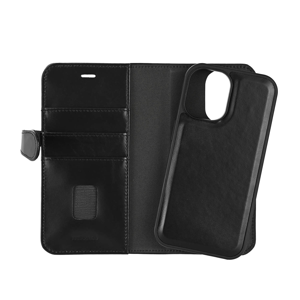 iPhone 16 2i1 wallet sort læder - billede 5