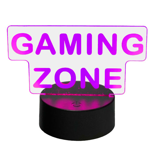 3D LED Lampe - Gaming Zone