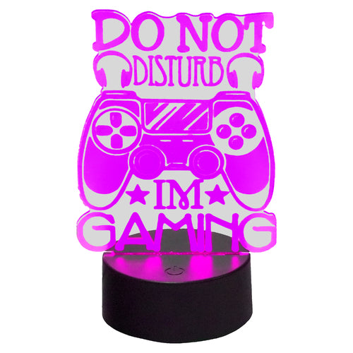 3D LED Lampe - Don't Disturb