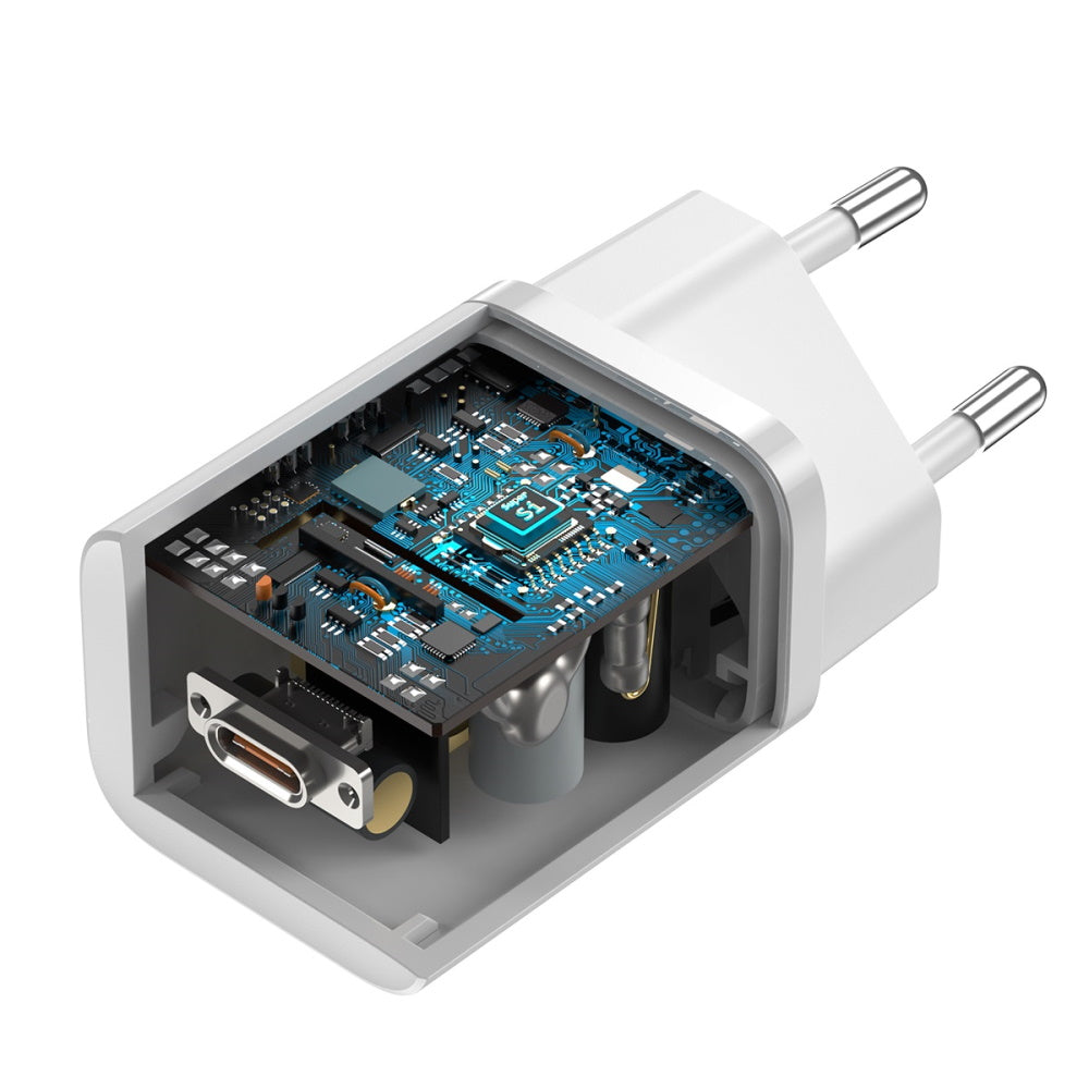 25W Lader USBC -> USBC 1m hvid