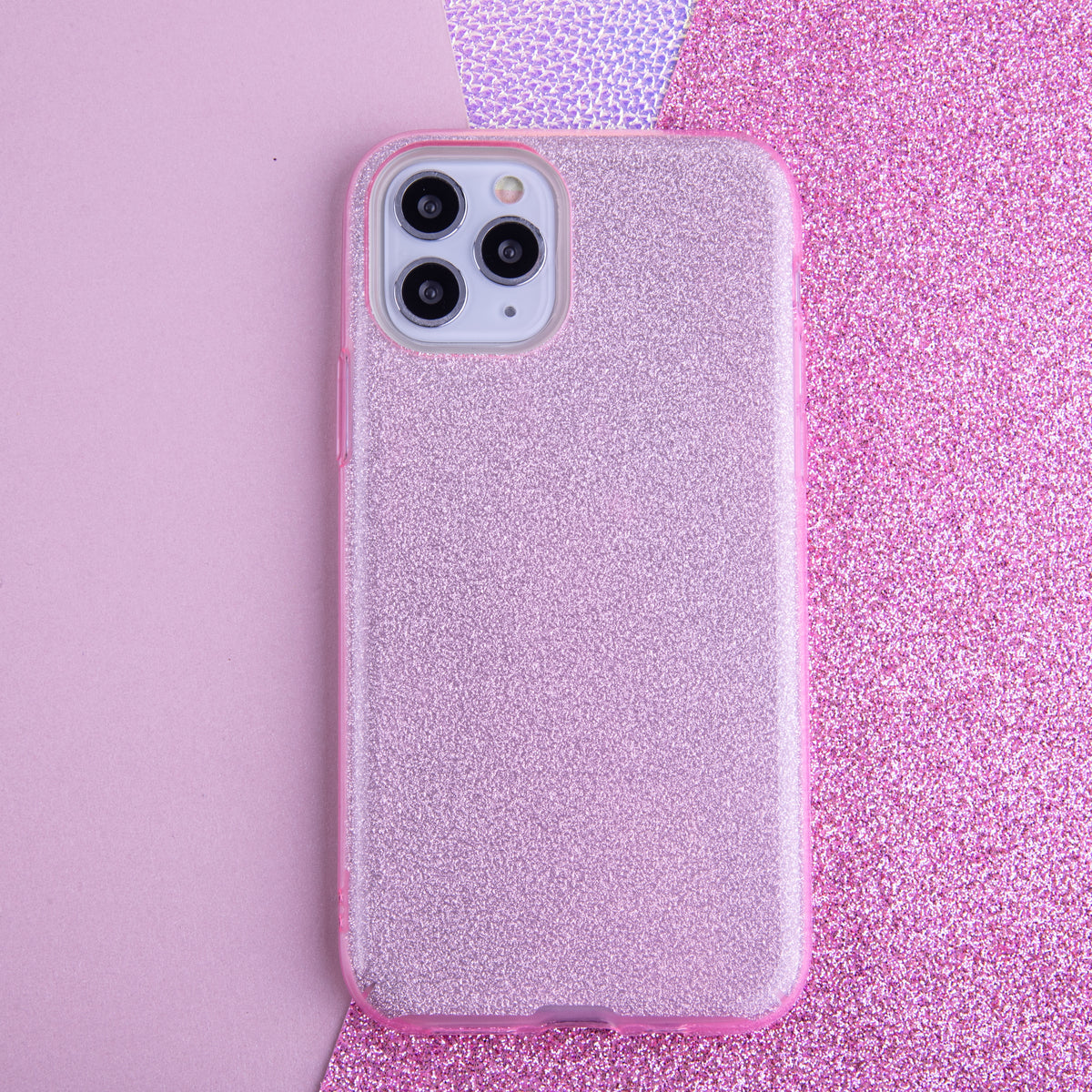 iPhone 16e / 17e MagSafe Cover Glitter 3w1 – Pink