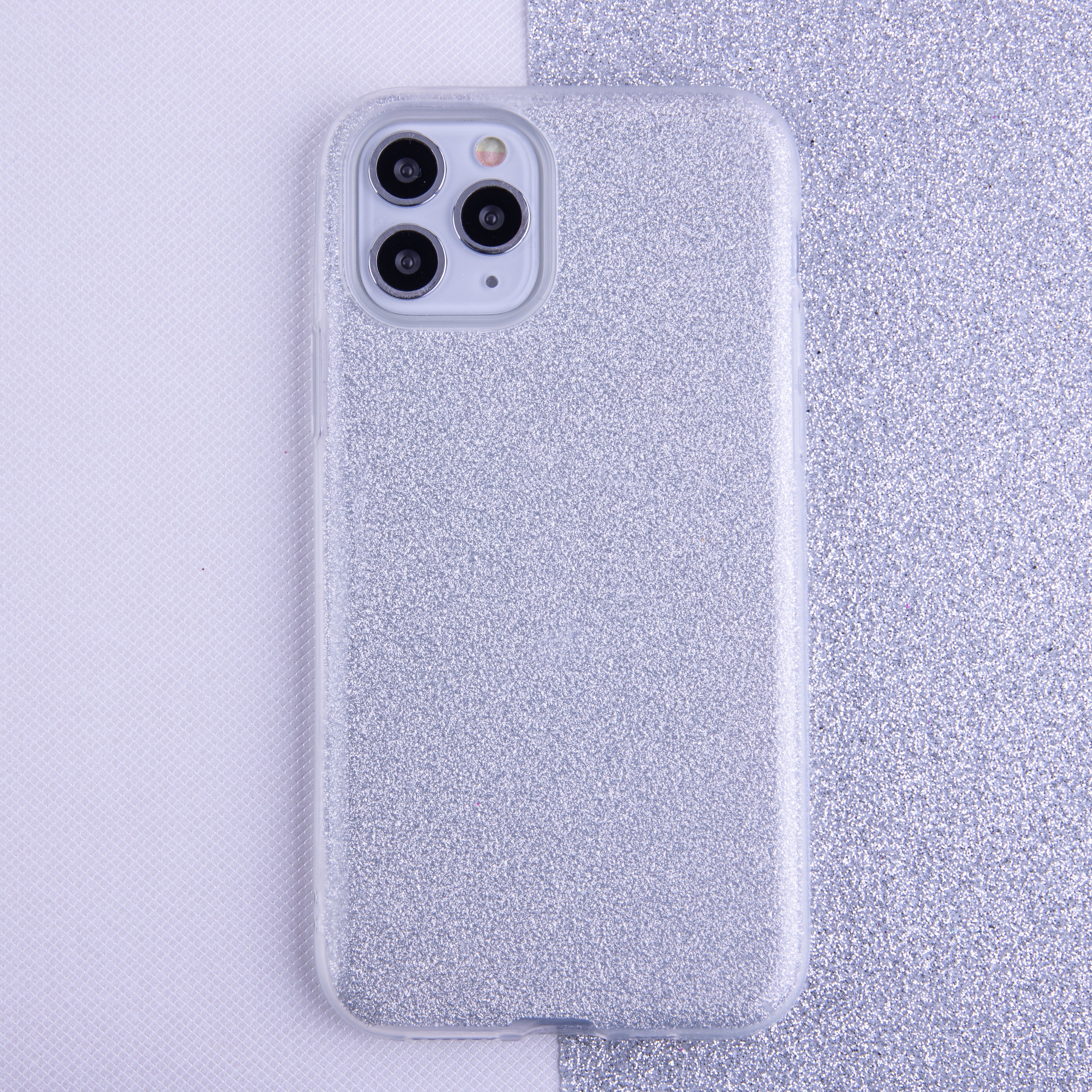 iPhone 17 Pro MagSafe Cover Glitter – Sølv