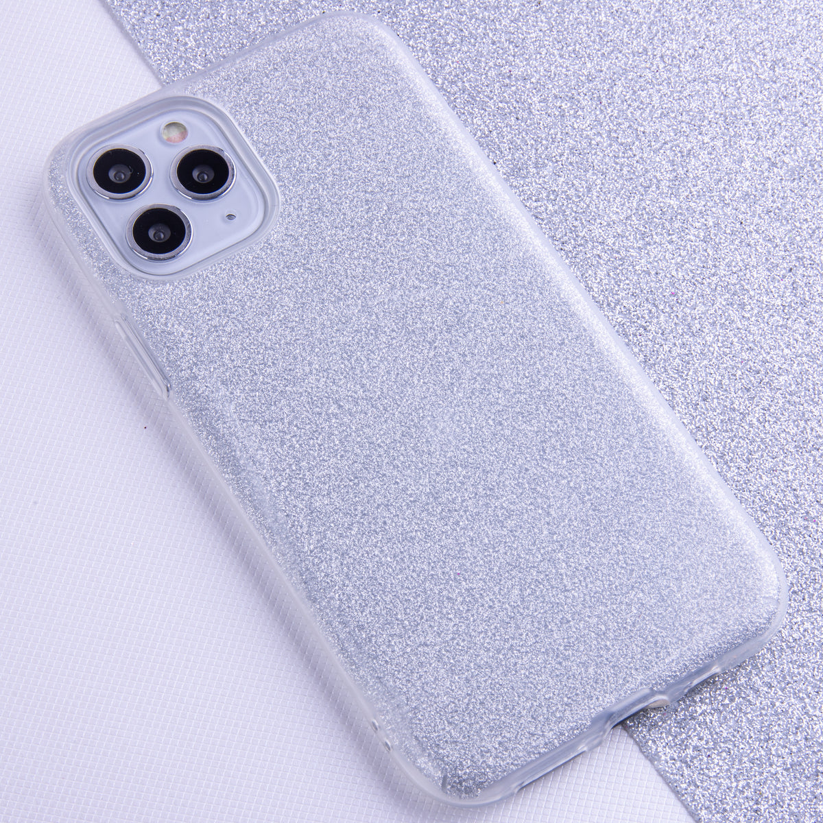 iPhone 17 Pro Max MagSafe Cover Glitter – Sølv