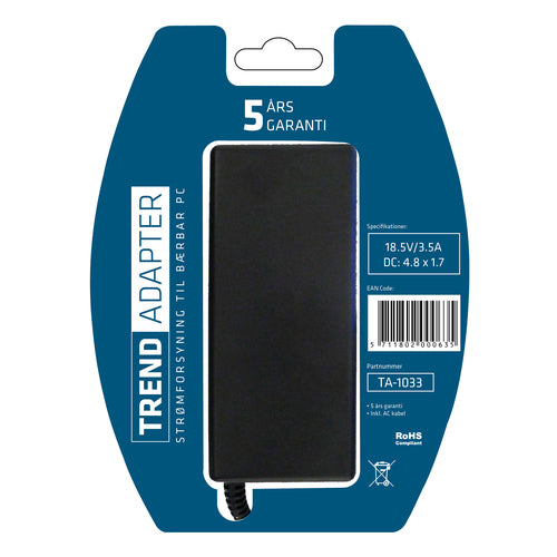 Adapter til HP, 65W