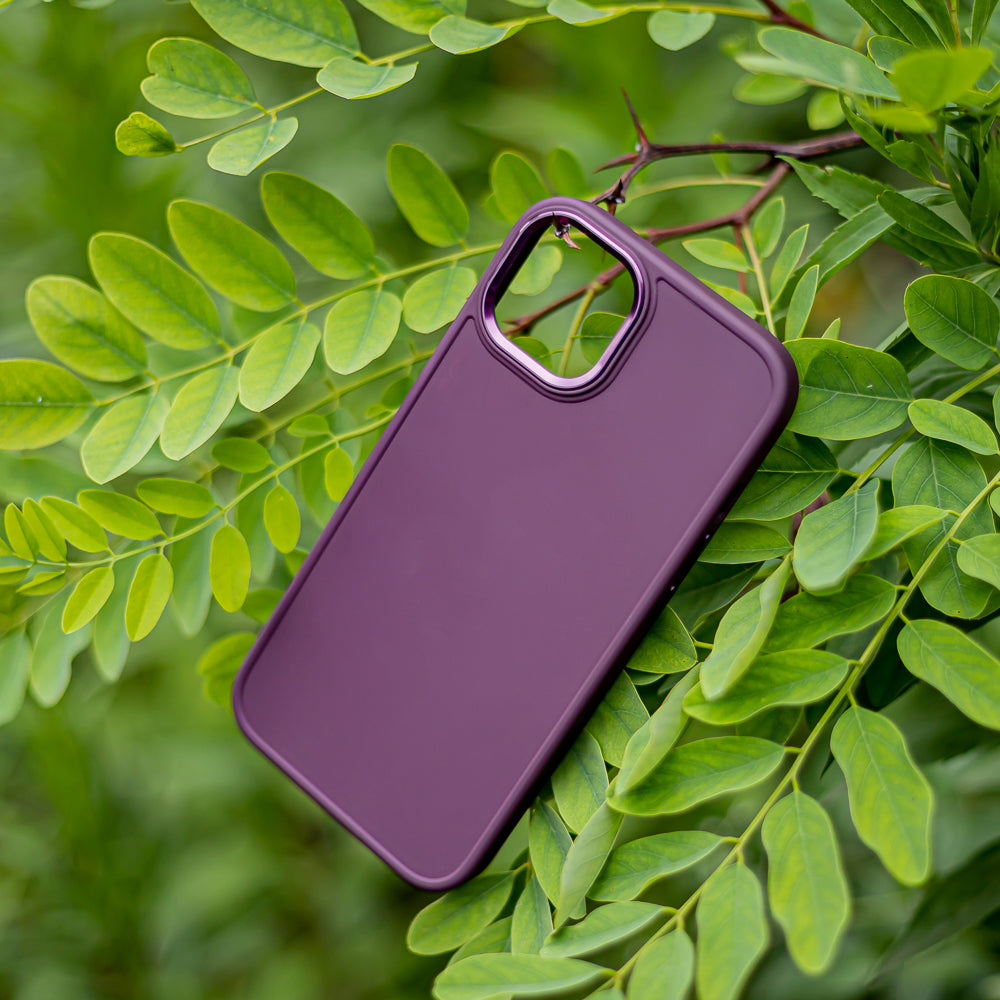 iPh15PM Satin Burgundy