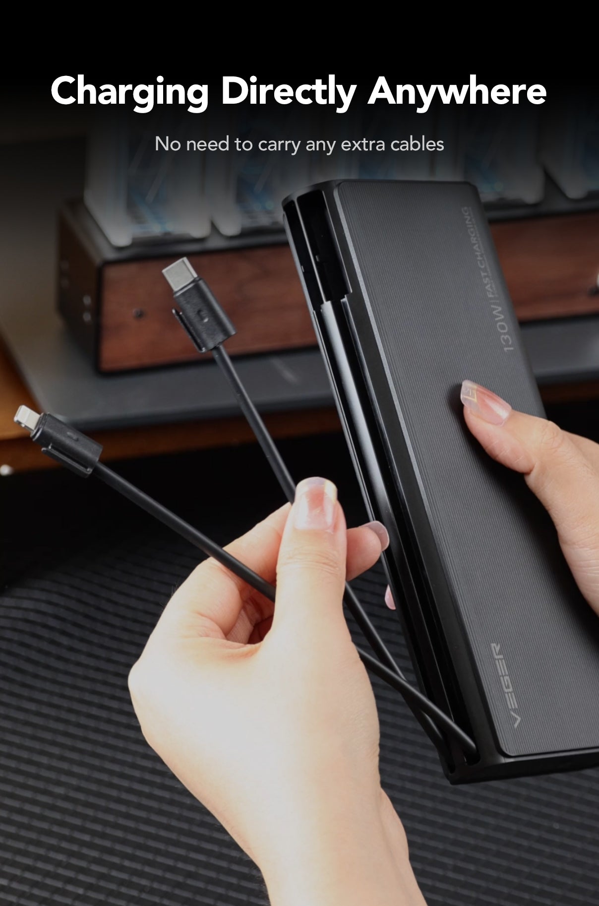 25000 mAh 100W PB USB/Lightn.