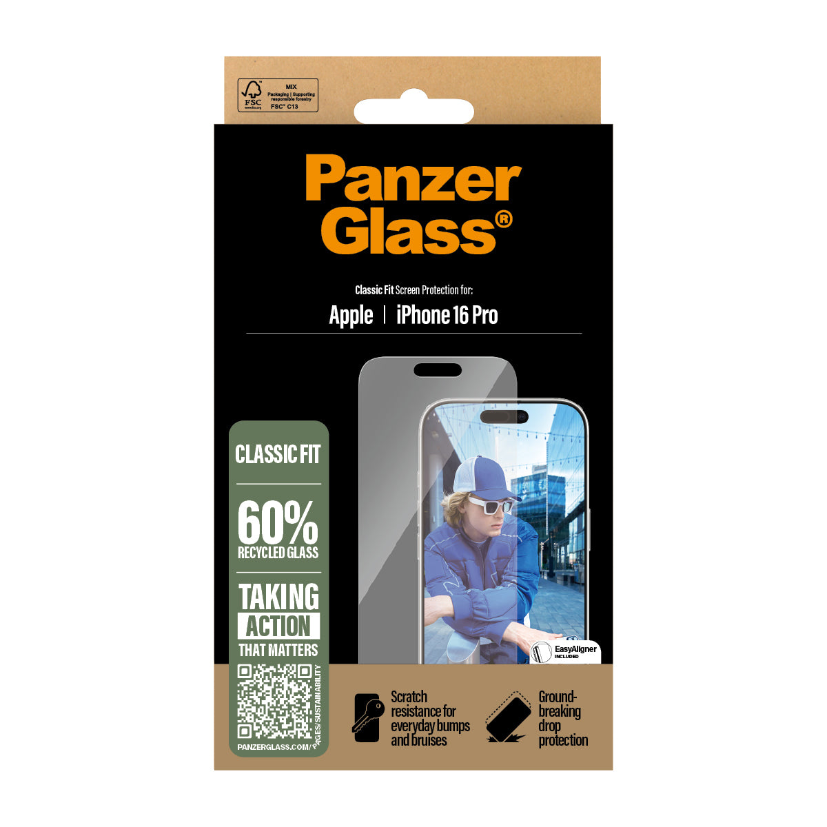 PanzerGlass iPhone 16pro CF - billede 3