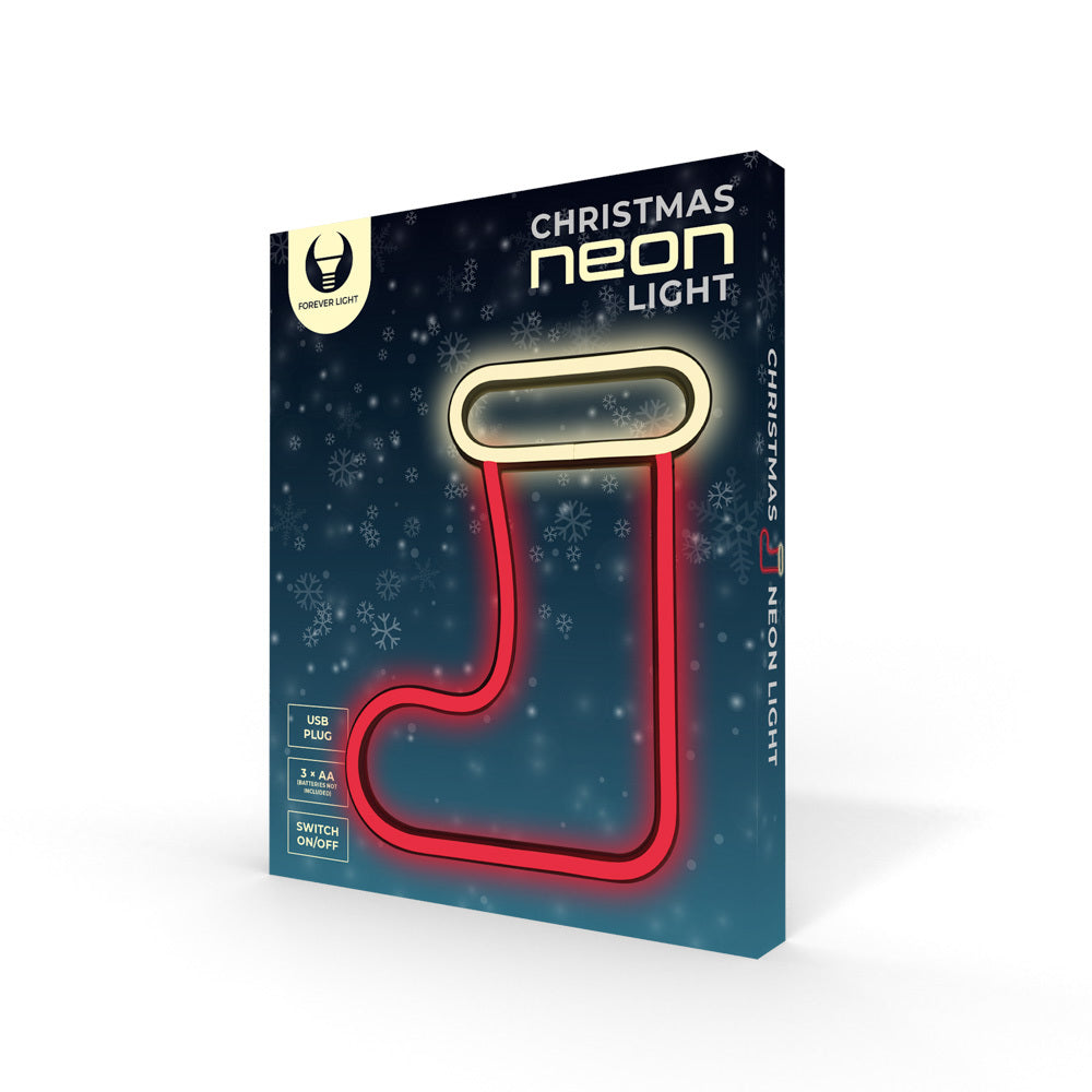 LED Christmas Sock white