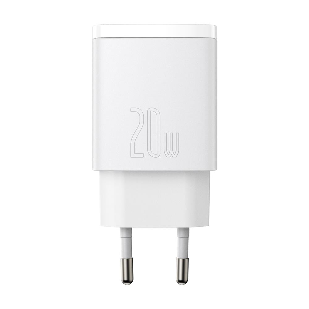 220v Lader USBA+USBC 20W Hvid