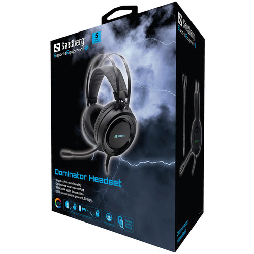 Sandberg Dominator Gaming Headset, Black