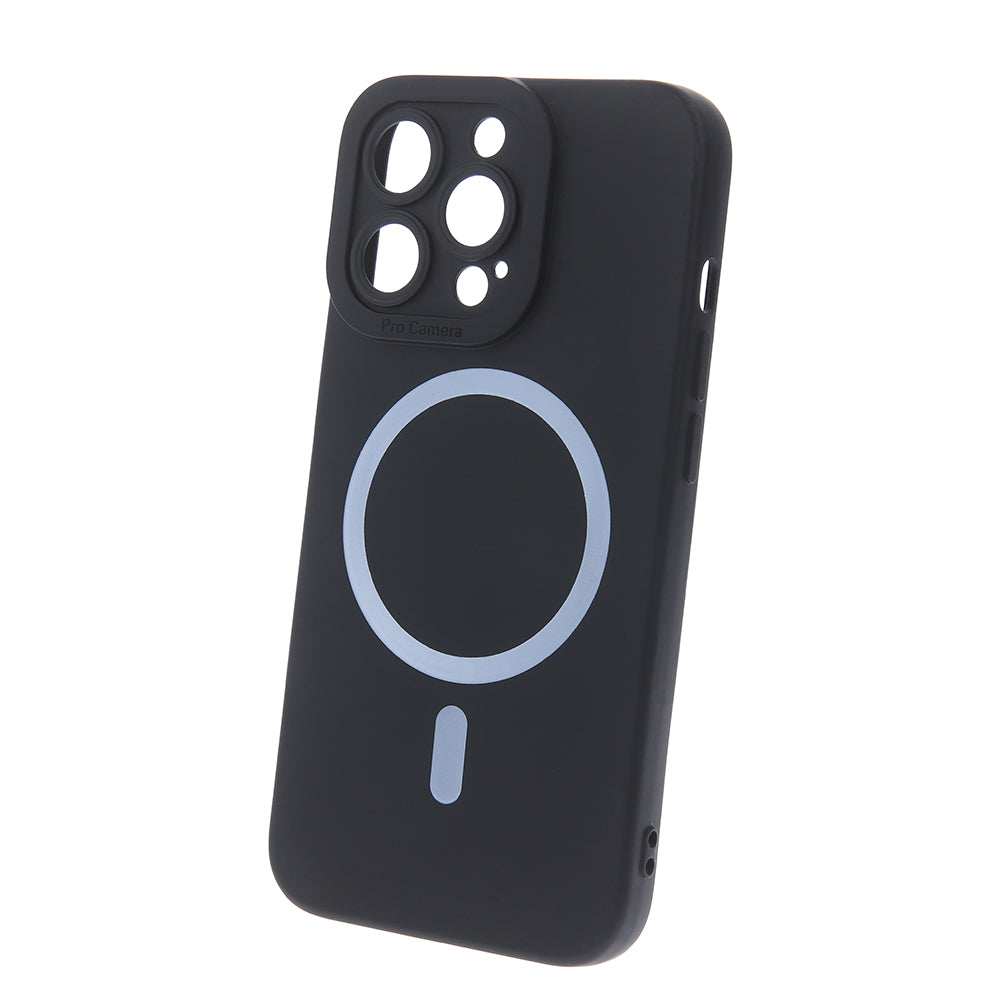 iPhone 15 Pro Max MagSafe Cover Silicon Mag Iphone15promax – Sort