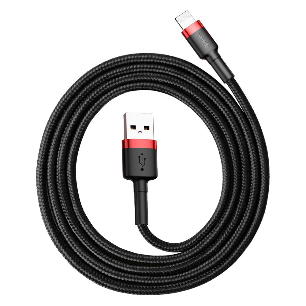 BASEUS USB Cable - Cafule CALKLF-B19 IPHONE lightning 1M 1.5A black-red