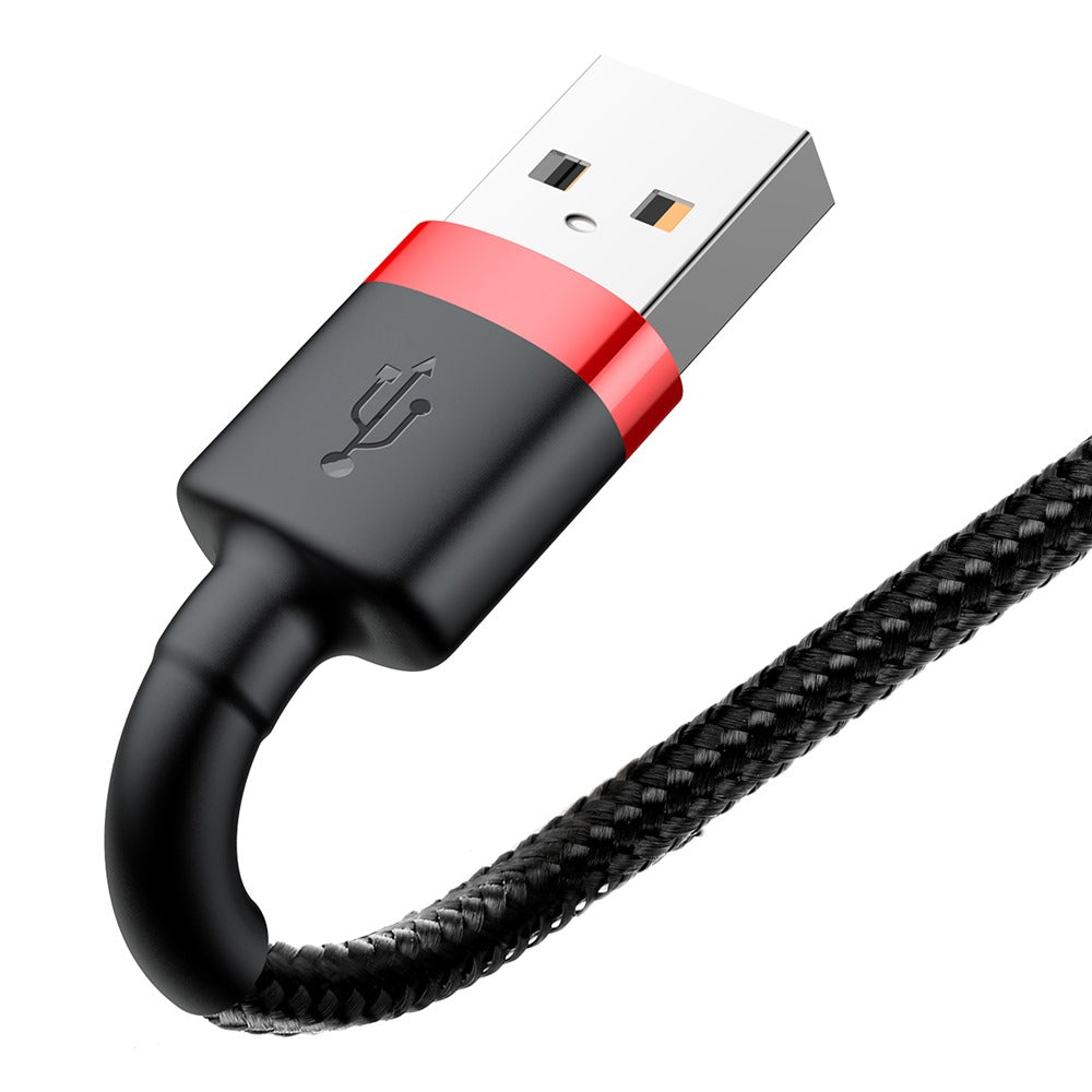 BASEUS USB Cable - Cafule CALKLF-B19 IPHONE lightning 1M 1.5A black-red